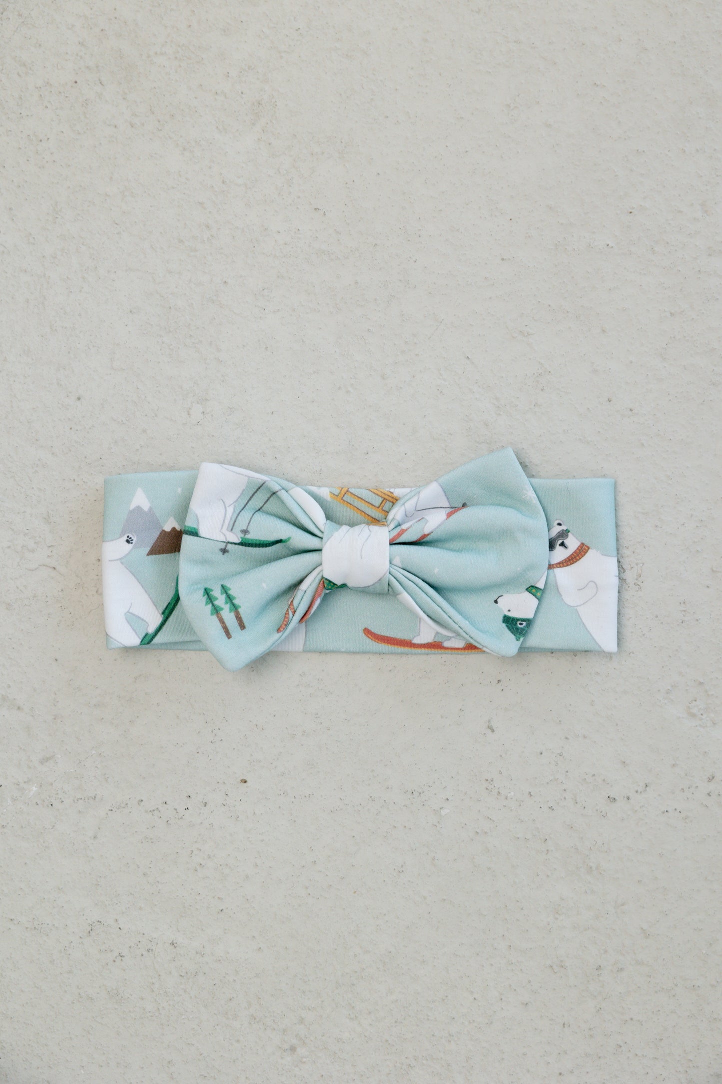 polar bear snow day headband