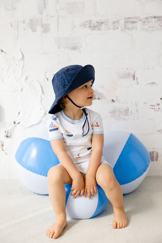 sail away short sleeve pajama set