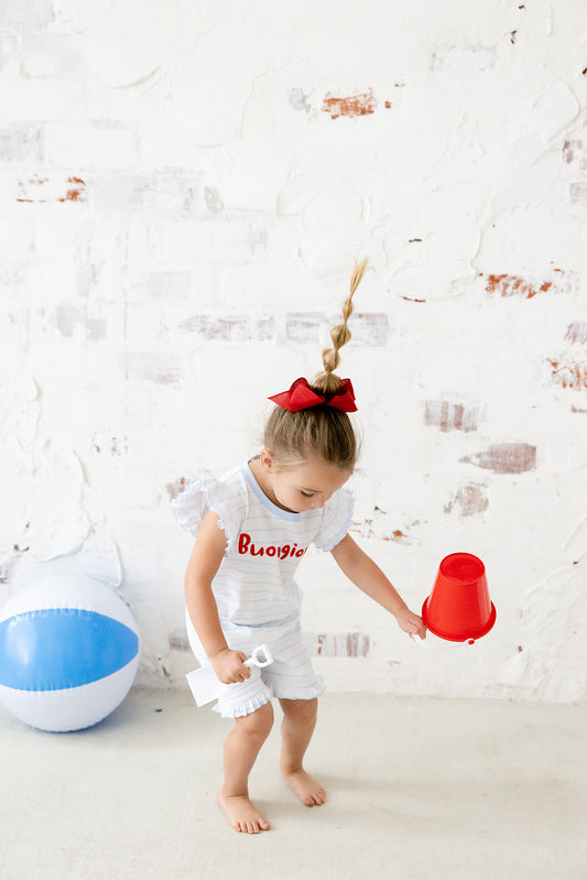 buongiorno ruffle short set