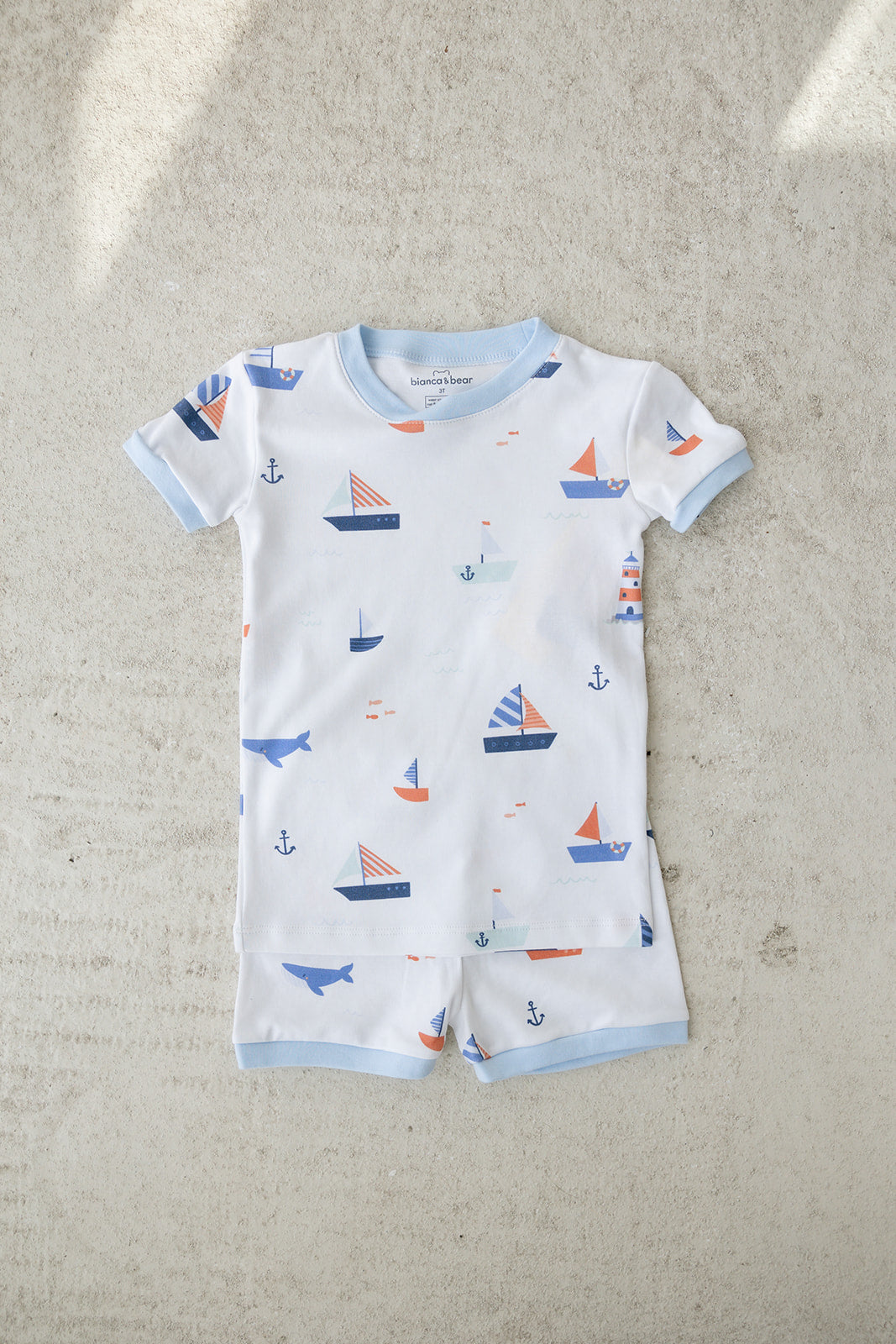 sail away short sleeve pajama set