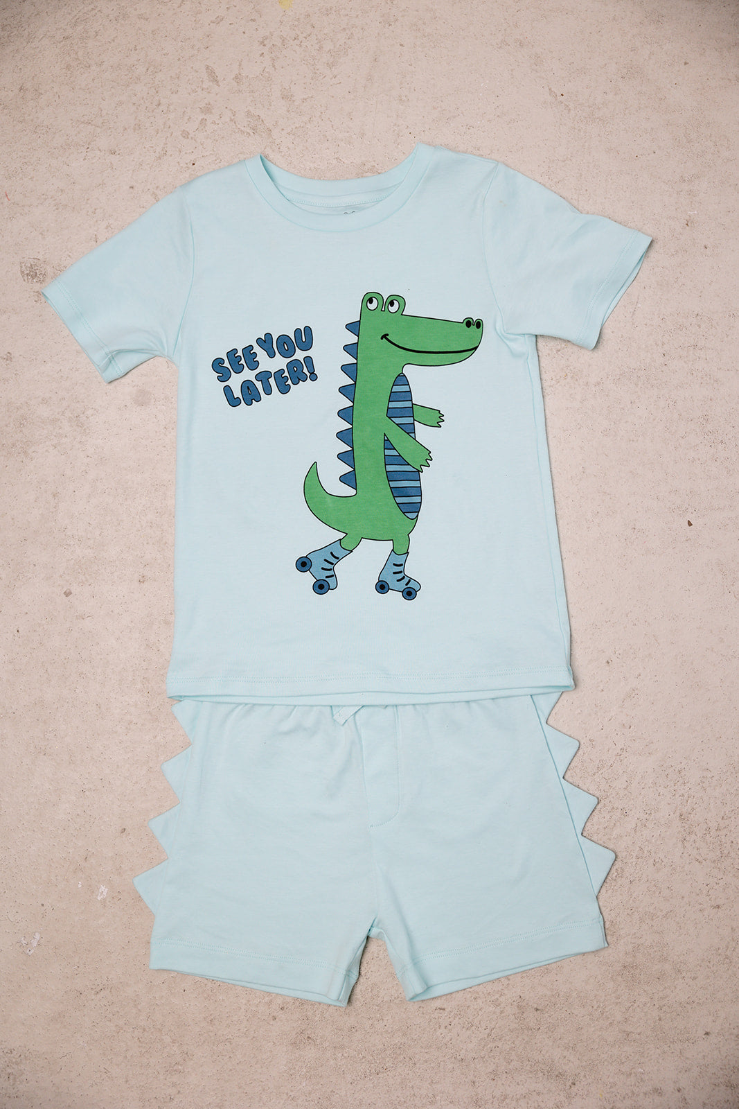 alligator mint short set