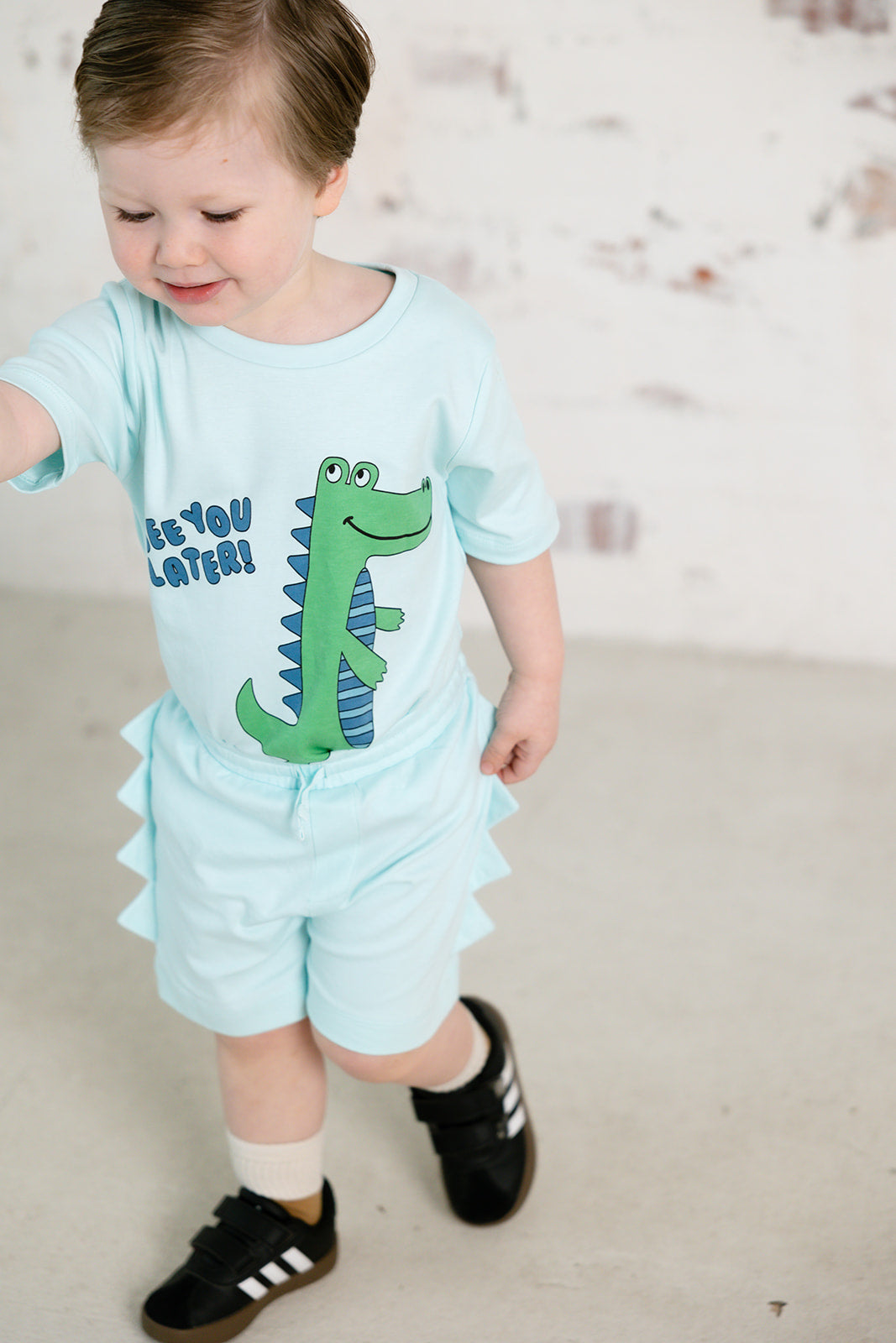 alligator mint short set