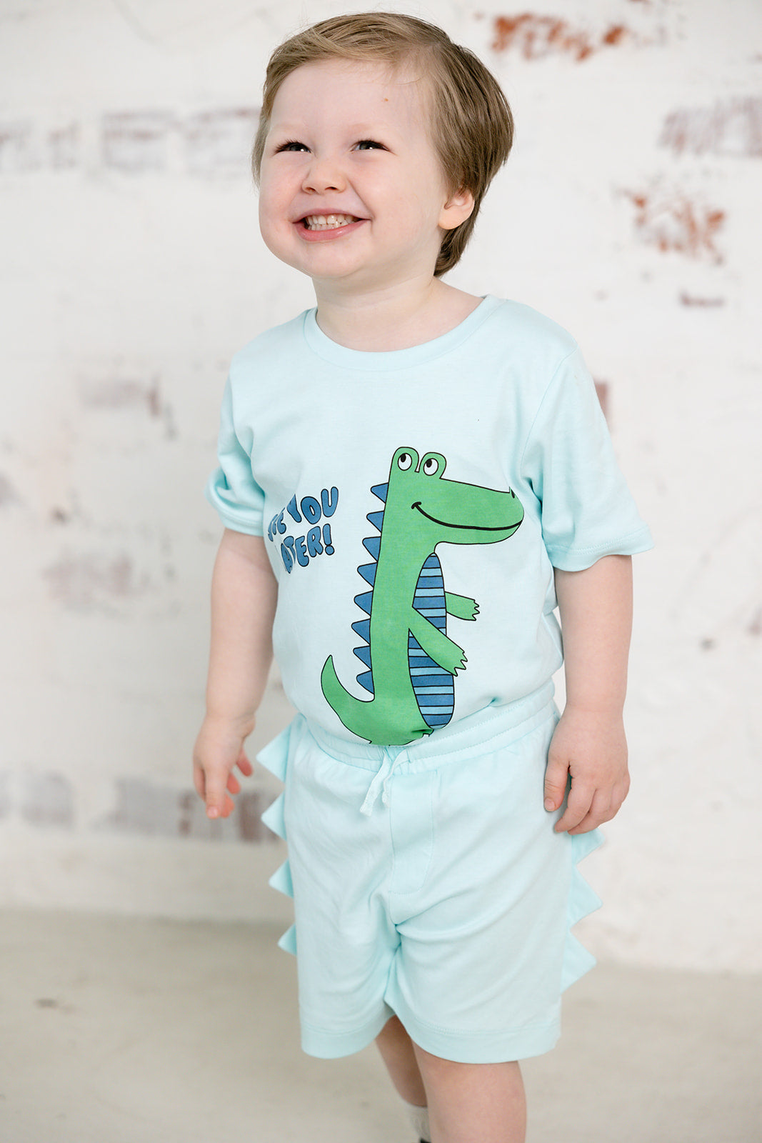 alligator mint short set