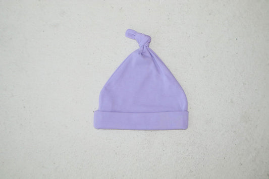 lavender knotted hat