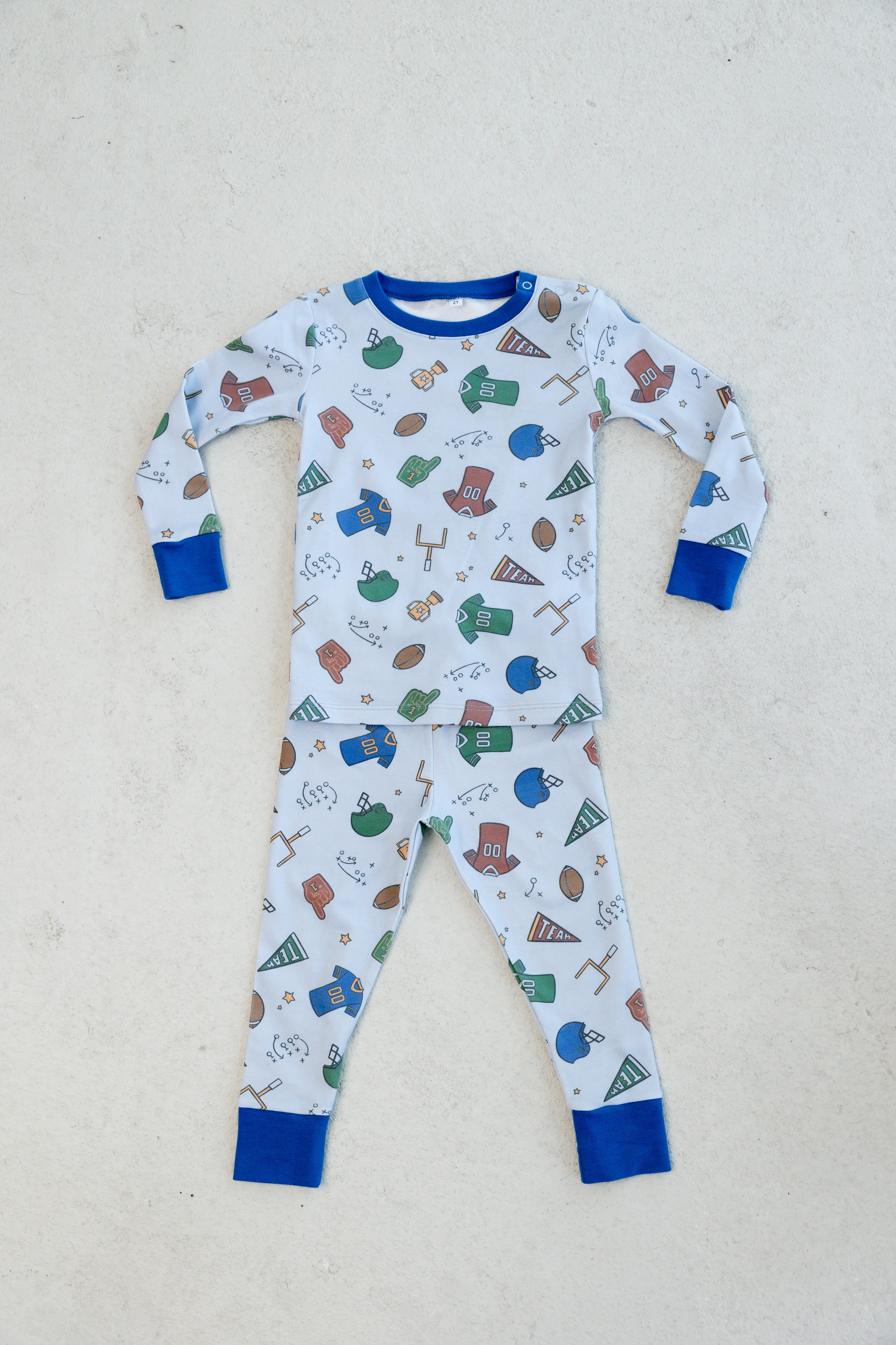 game day long sleeve pajama set