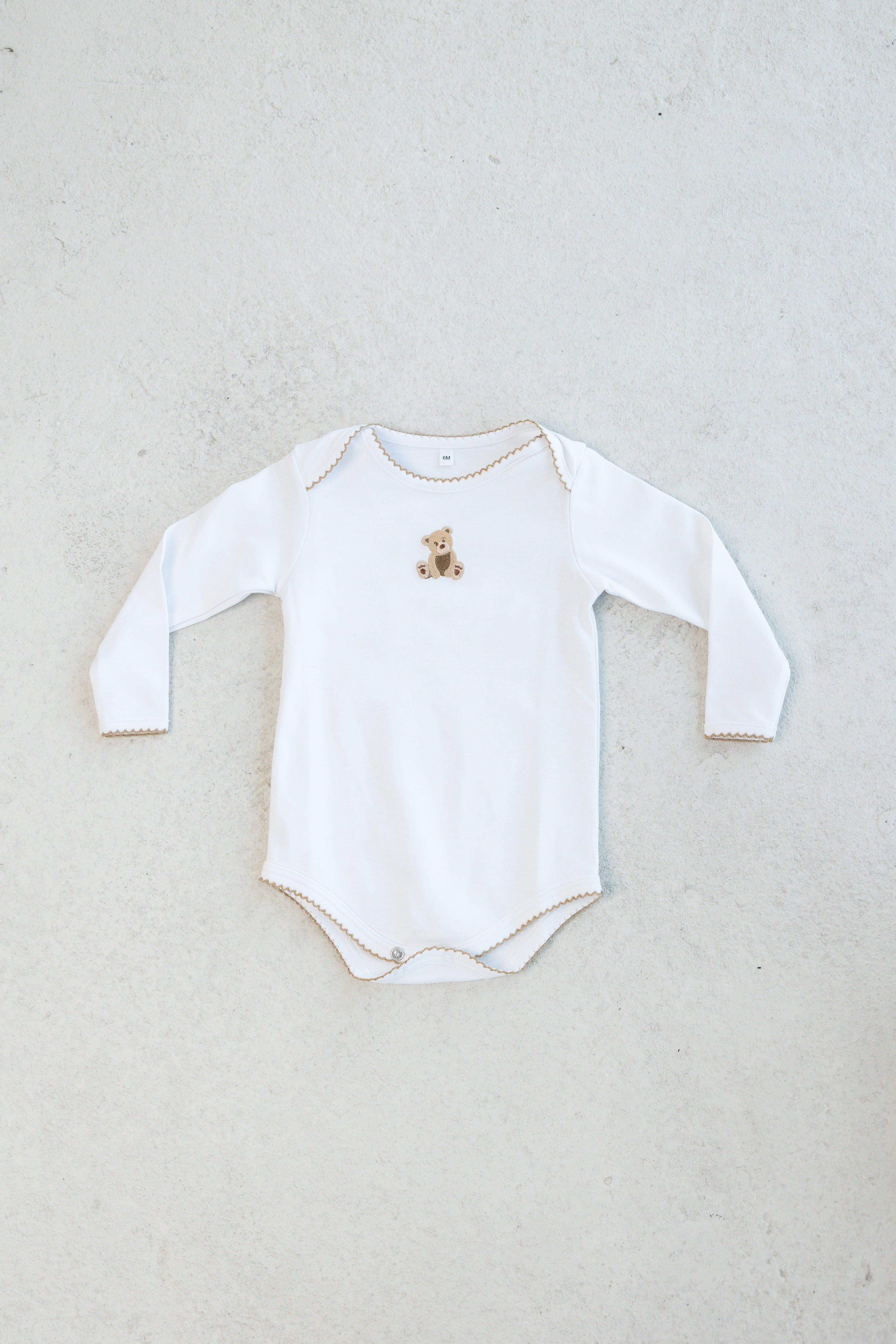 teddy bear long sleeve bodysuit