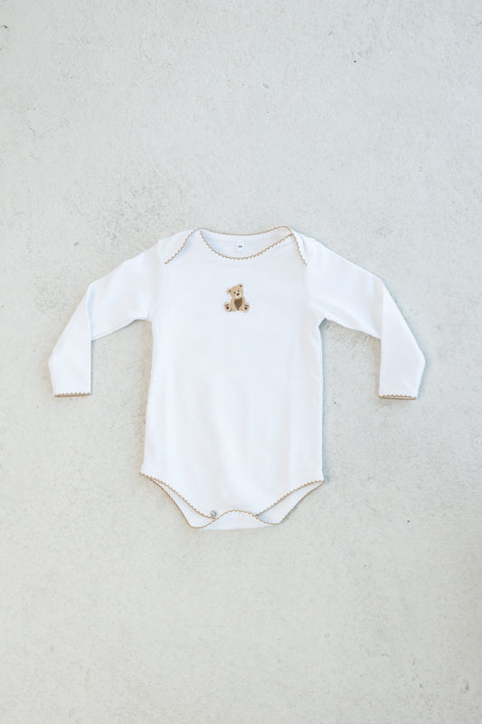 teddy bear long sleeve bodysuit