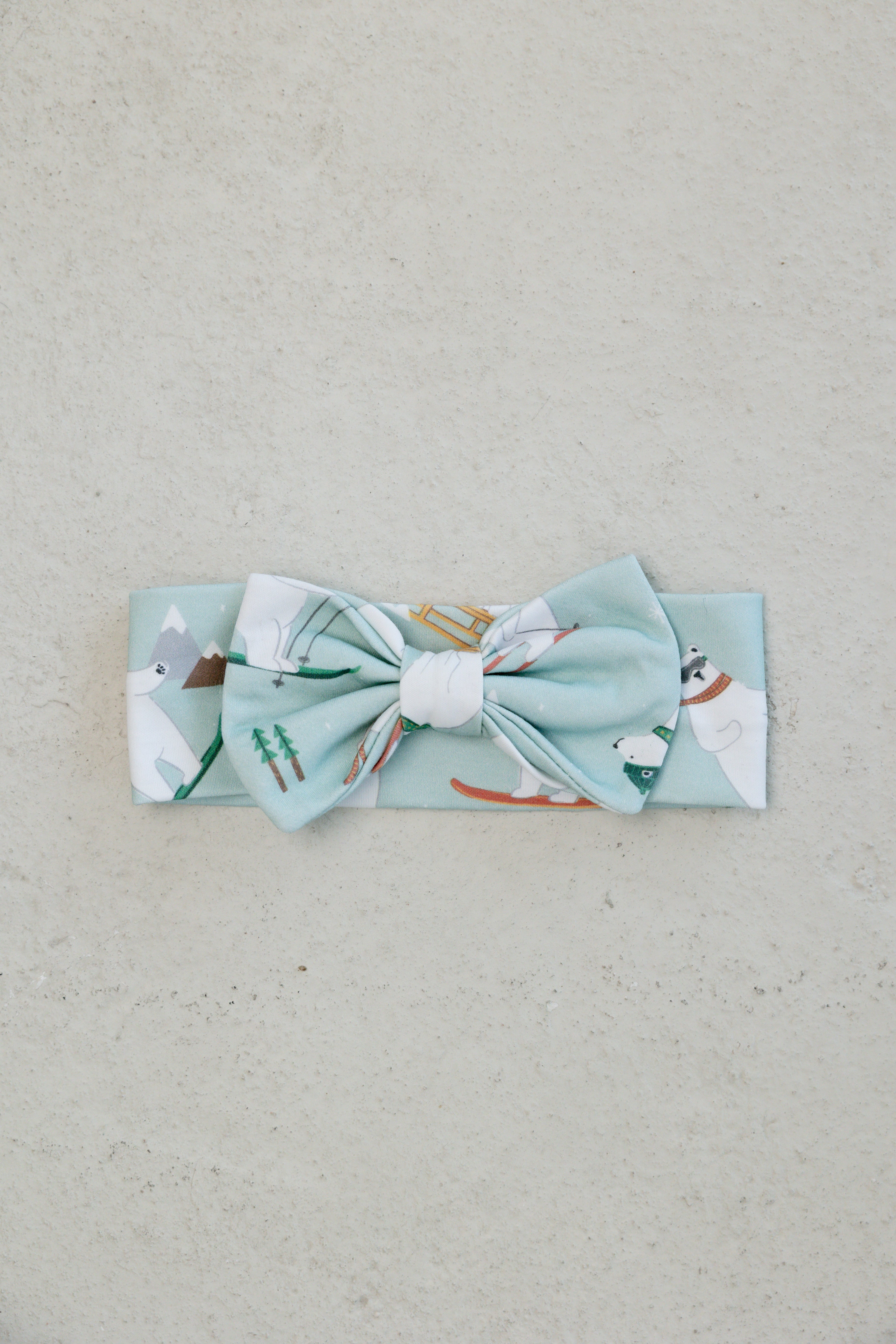 polar bear snow day headband
