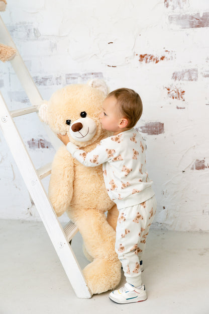 all over teddy bear jogger set