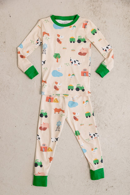 farm long sleeve pajama set