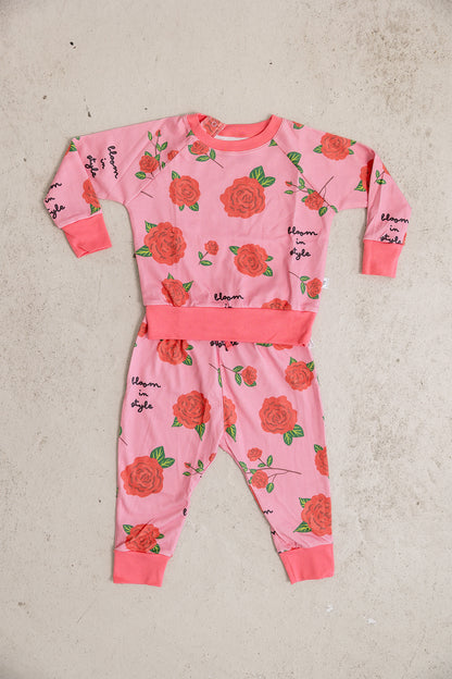 rose jogger set