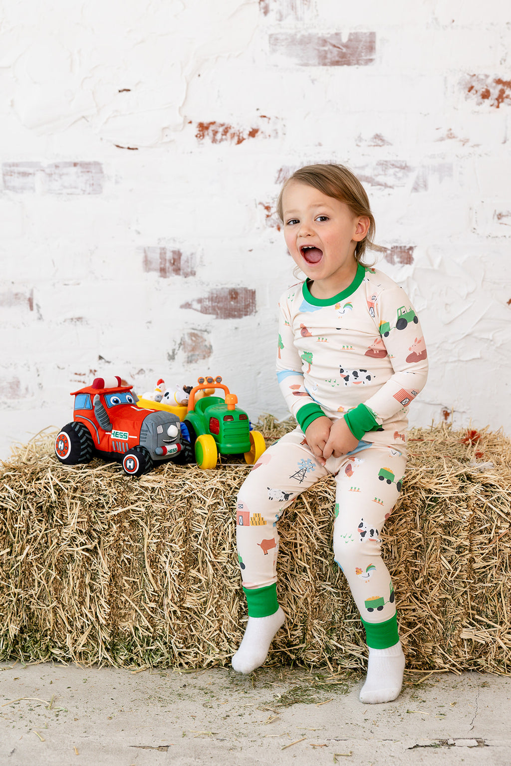 farm long sleeve pajama set